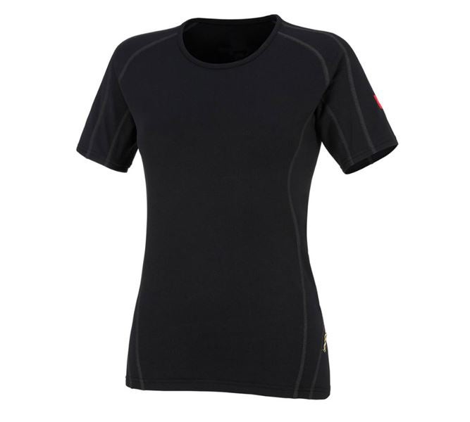 Vue principale, Vêtements thermiques, e.s. Fonction-T-Shirt clima-pro, warm, femmes, noir