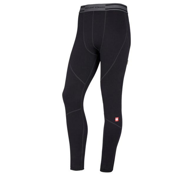 Vue principale, Caleçons longs, e.s. Pant.long fonct. thermo stretch-x-warm, noir