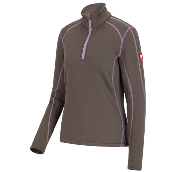 Vue principale, Hauts, Pull de fon.thermo stretch e.s.motion 2020,fe., pierre/lavande