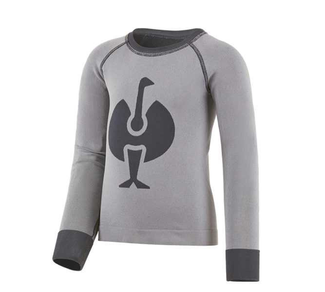 Hoofdaanzicht, Thermo Ondergoed	, e.s. Functionele longsleeve seamless-warm,kinderen, platina