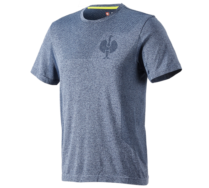 Hoofdaanzicht, e.s.trail, T-Shirt seamless  e.s.trail, diepblauw melange