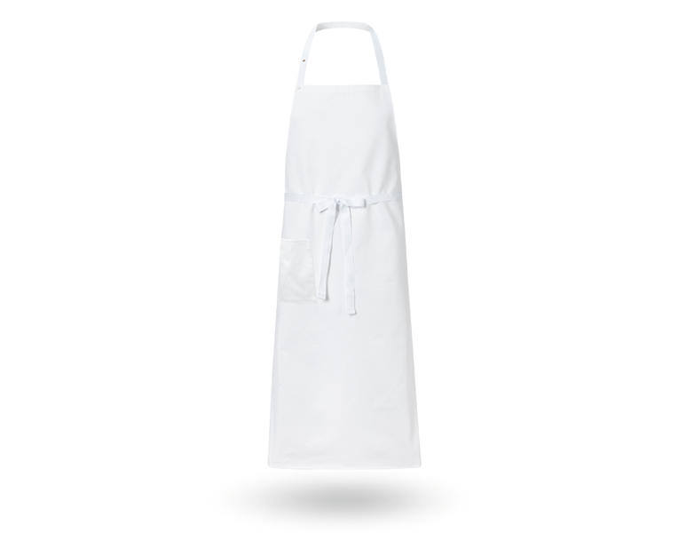 Vue principale, Tabliers de service, Tablier à bavette Villach, blanc