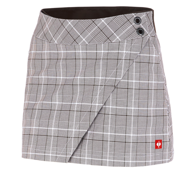 Hauptansicht, Gastro-Hosen, Berufshosenrock e.s.fusion, kastanie/weiß