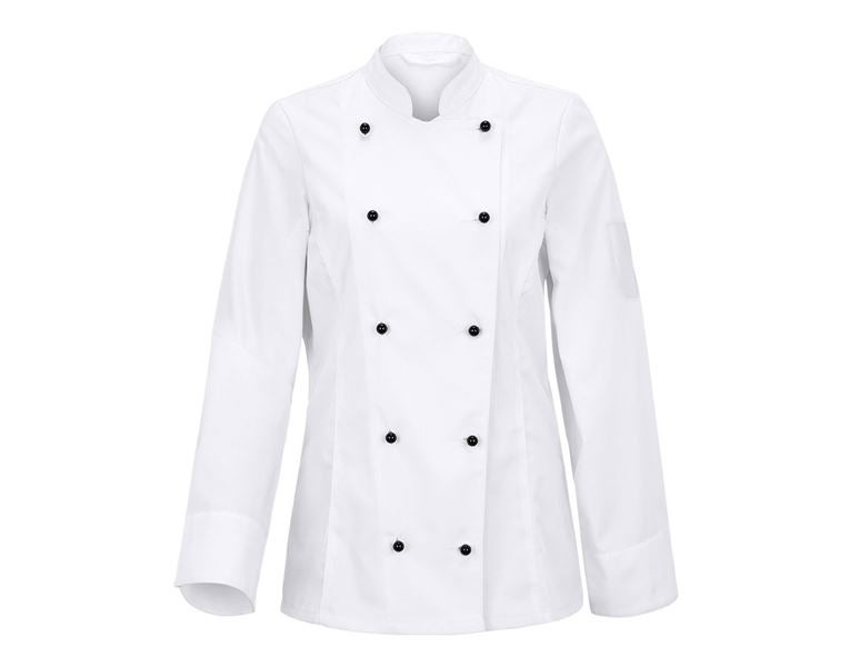 Vue principale, Vêtements, Veste de cuisine pour femmes Darla II, blanc