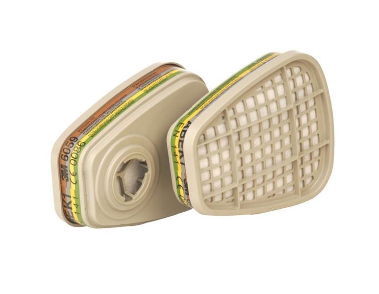 Vue principale, Protection respiratoire, 3M Cartouche de filtre 6059, ABEK, 4 paires