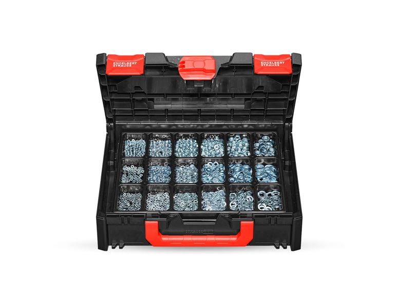 Hoofdaanzicht, Moerenassortimenten, Assortiment moeren DIN 934 in STRAUSSbox 118 midi