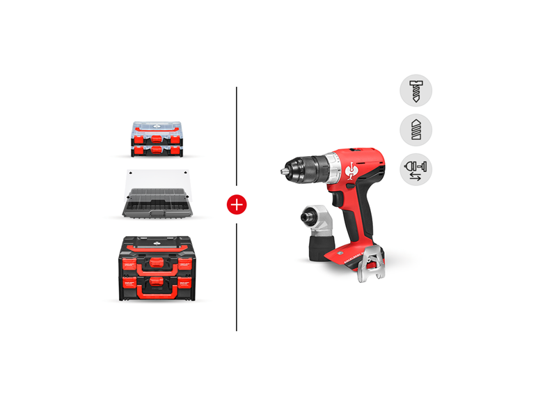 Vue principale, Outils, KIT COMBINÉ 1+18V perceuse- viss. multi.sans fil M