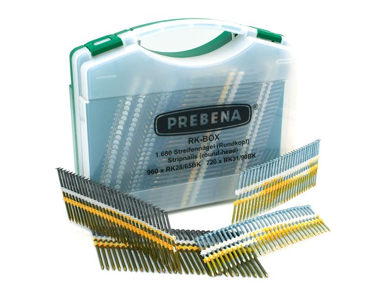 Vue principale, Accessoires d'outillage, Assortim. de clous à tête ronde Prebena de type RK