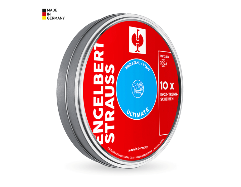 Hauptansicht, Werkzeugzubehör, e.s. Inox-Trennscheibe ultimate, 10er Dose