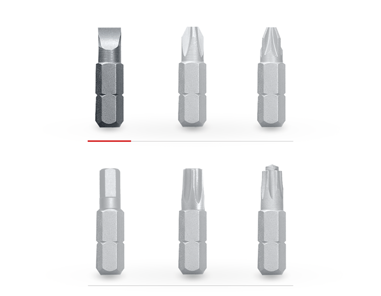 Vue principale, Outils, Embouts