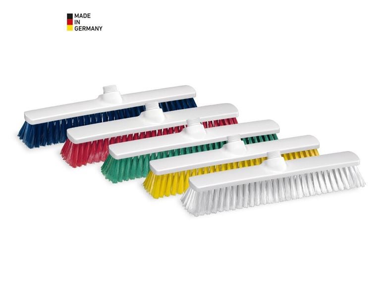 Hoofdaanzicht, Bezems, Zaalveger, smal, blauw