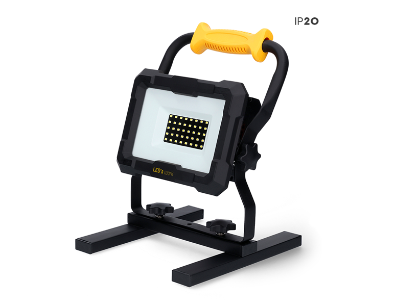 Vue principale, Lampes | Eclairages, Projecteur de chantier LED sur batterie 20 W