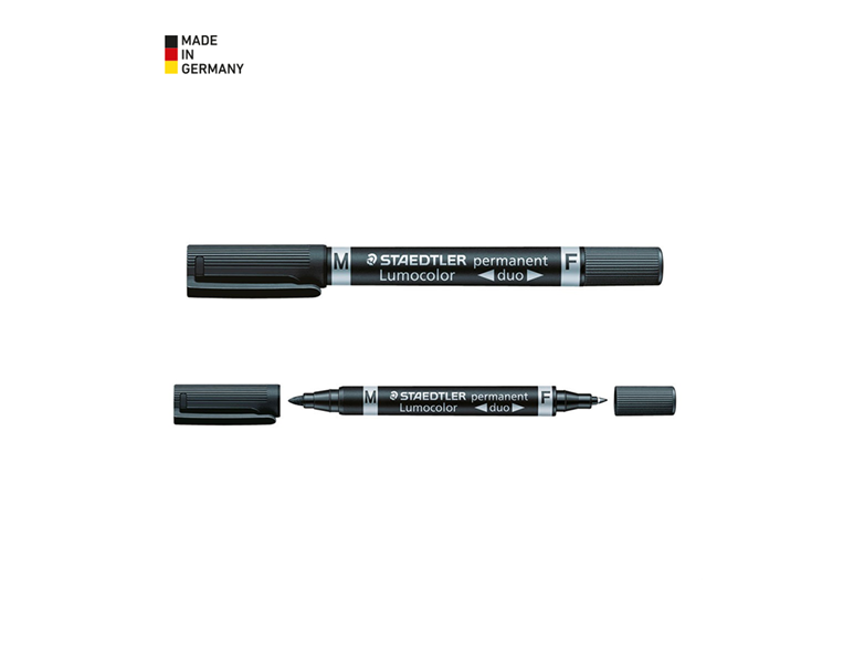 Hoofdaanzicht, Schrijven | Corrigeren, STAEDTLER Lumocolor permanent duo, zwart