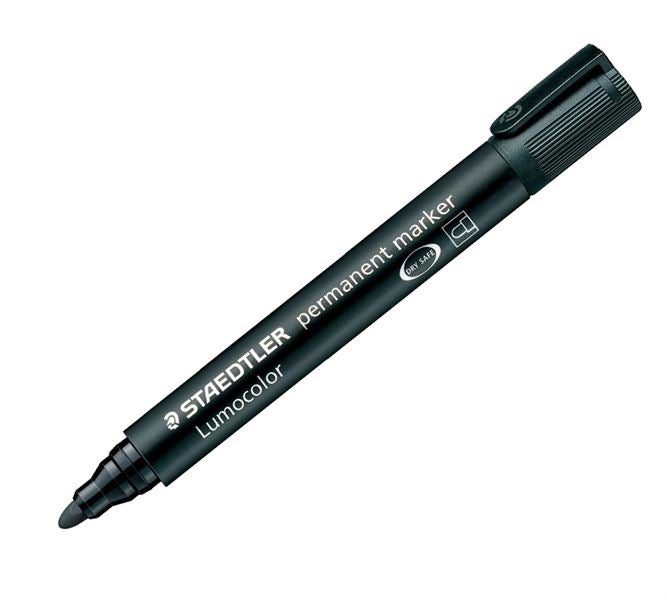 Hoofdaanzicht, Schrijven | Corrigeren, STAEDTLER Lumocolor permanent, per 10, zwart