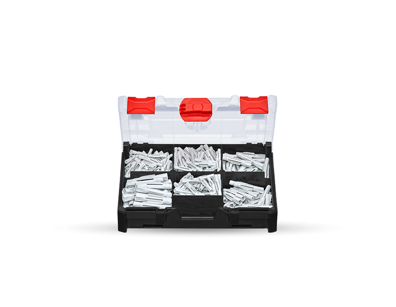 Hoofdaanzicht, Pluggen, Assortiment universele pluggen UD in STRAUSSbox