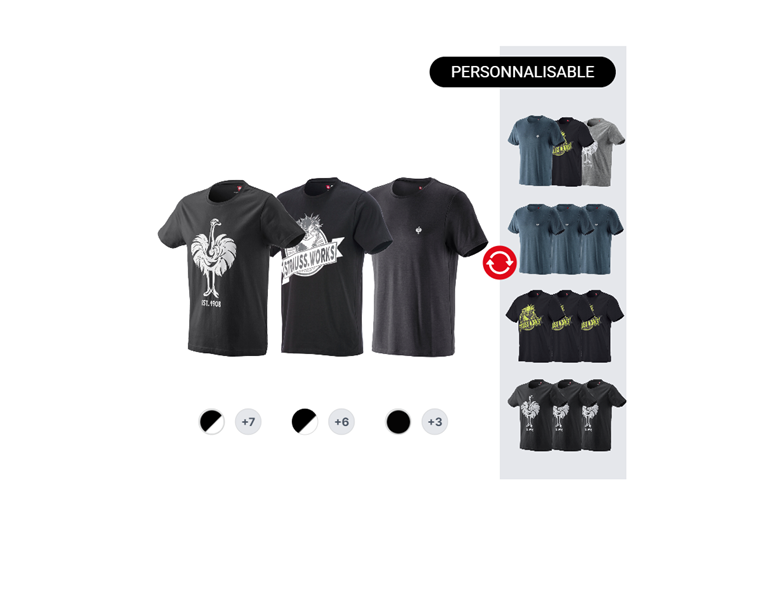 KIT POUR HOMMES: 3x e.s. T-Shirt