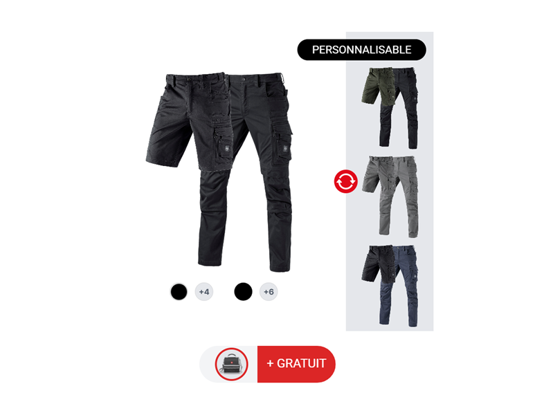 KIT POUR HOMMES:Pant. de tra.+Short e.s.motion ten