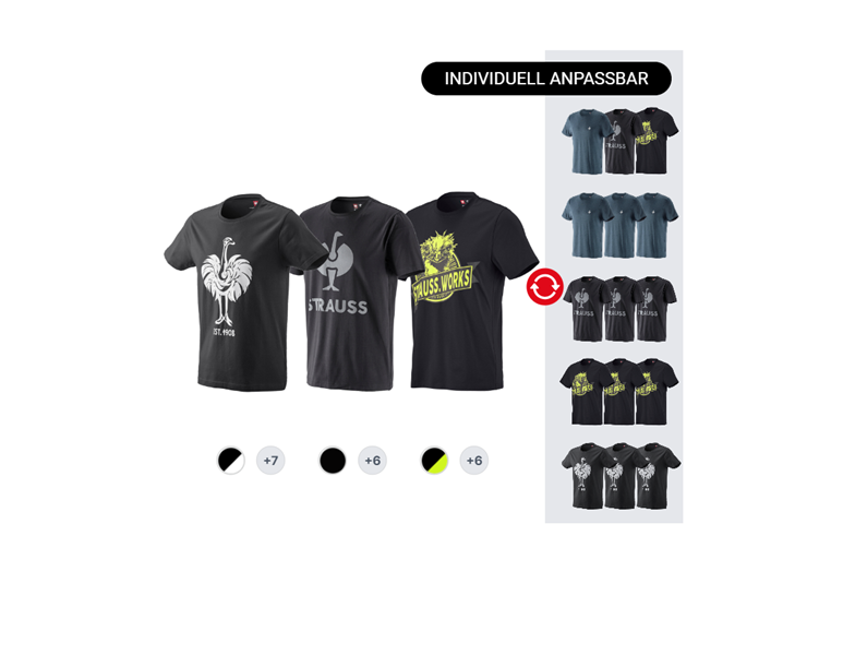 HERREN-SET: 3x e.s. T-Shirt