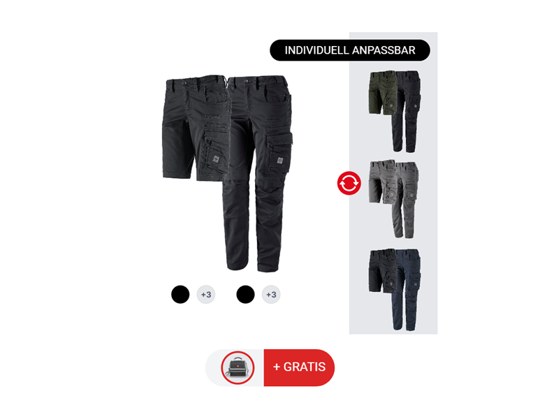 DAMEN-SET: Bundhose + Short e.s.motion ten