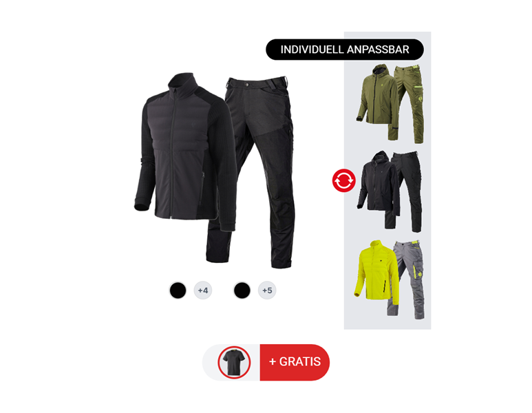 HERREN-SET: Hose + Jacke + Shirt e.s. trail