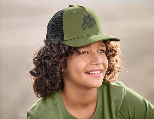 Vue 1, Casquette e.s.​iconic works, enfants, vert montagne
