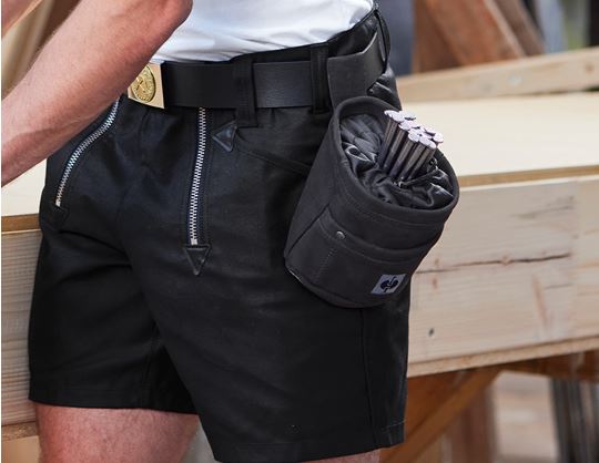 Aanzicht 2, Leren spijkerzak e.s.​vintage, zwart