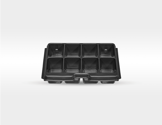 Ansicht 2, STRAUSSbox 118 midi tool insert, 8-Fächer