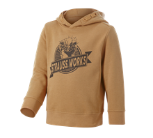 Hoofdaanzicht, Hoody-Sweatshirt e.s.​iconic works, kinder­en, amandelbruin