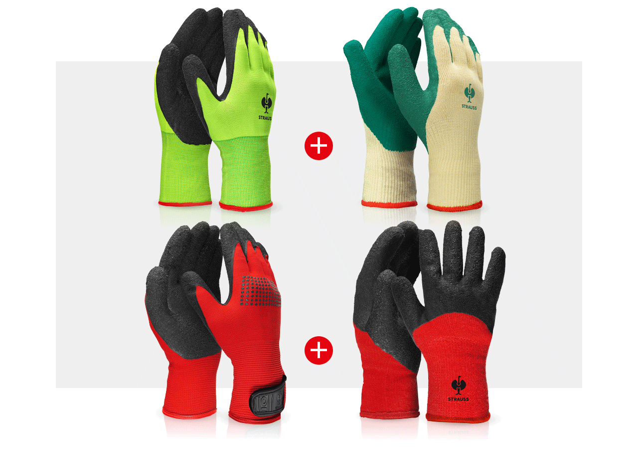 Sets | Accessoires: Handschoen-pro set gebreid-latex