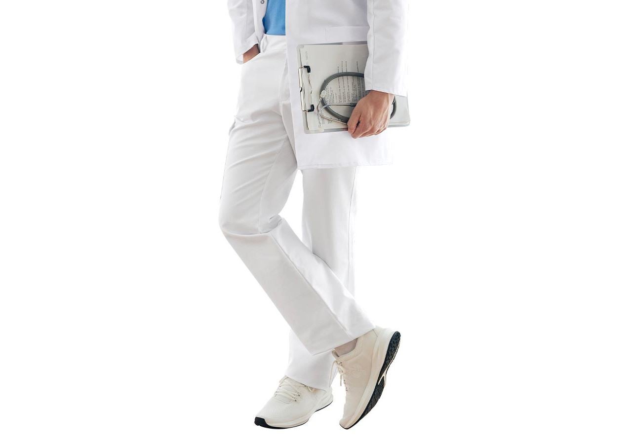 Pantalons de travail: Pantalon de travail pour homme Oskar + blanc