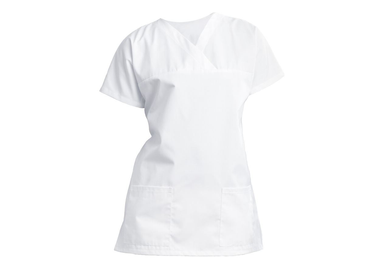 Bovenkleding: Hes zonder sluiting Viola + wit