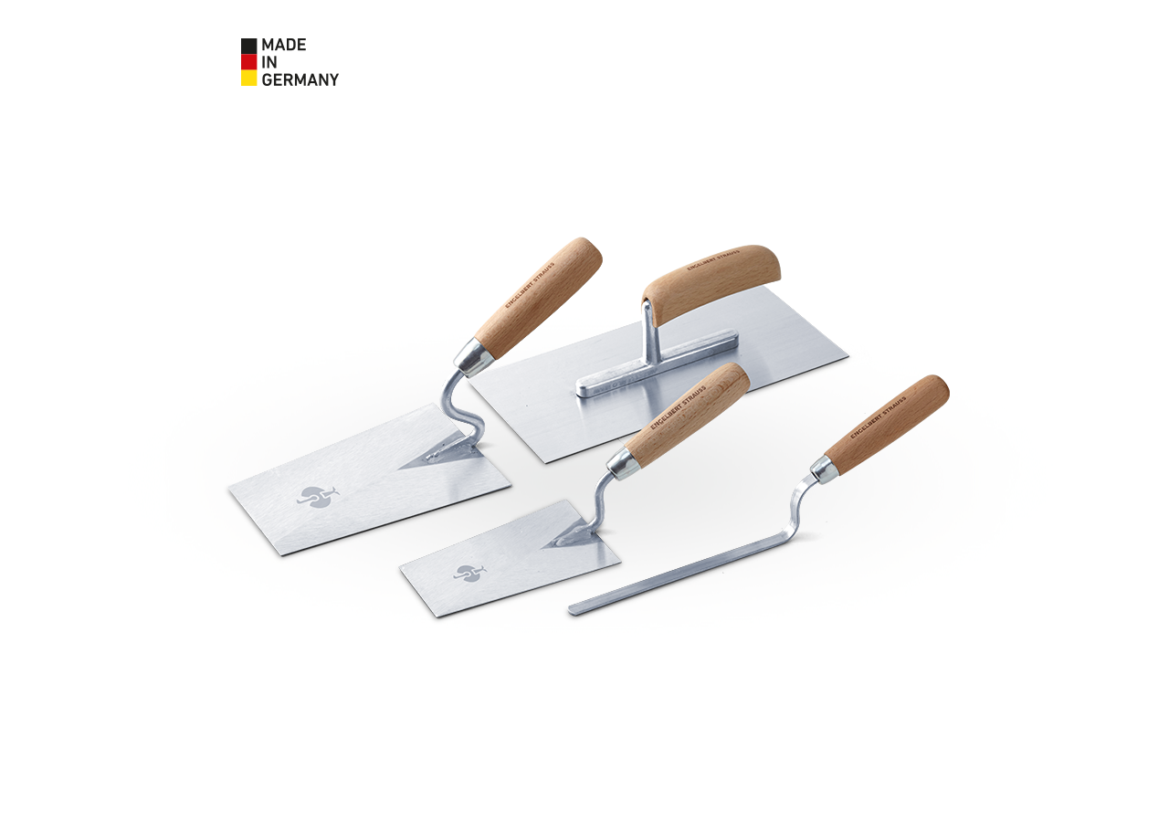Troffels | Plamuurmessen | Schuurborden: e.s. Troffelset, 4-delig