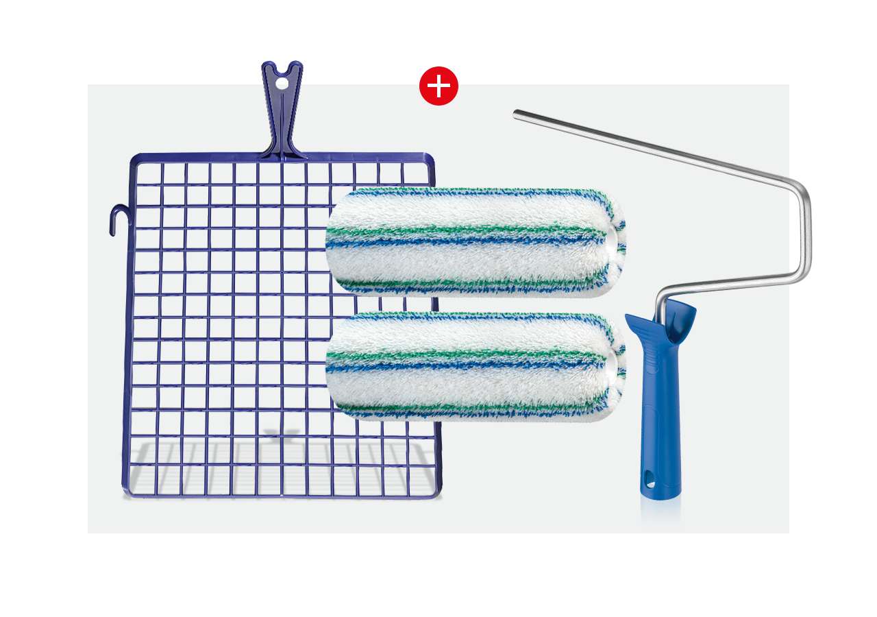 Pinceaux | Rouleaux: Kit rouleaux pour façade polyvalents - 25 cm