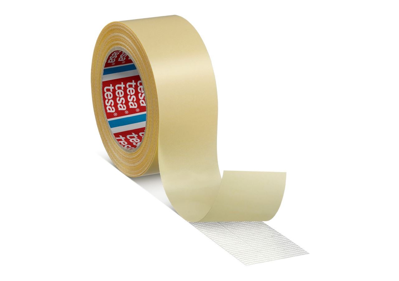 Kunststofbanden| crêpe afplakband: tesa dubbelzijdig plakband 4934
