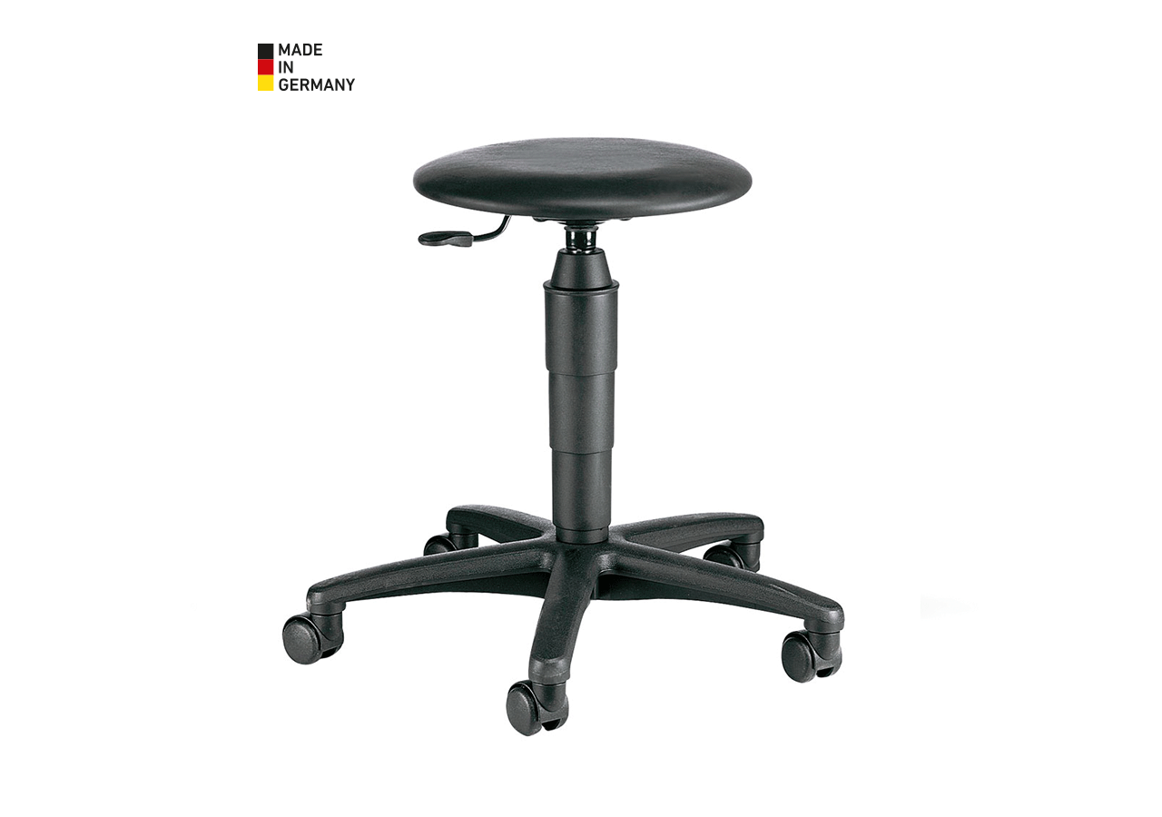 Chaises: Tabouret tournant, cuir synthétique