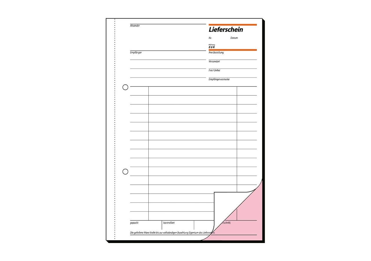 Papierprodukte: Sigel Formularbücher Lieferschein