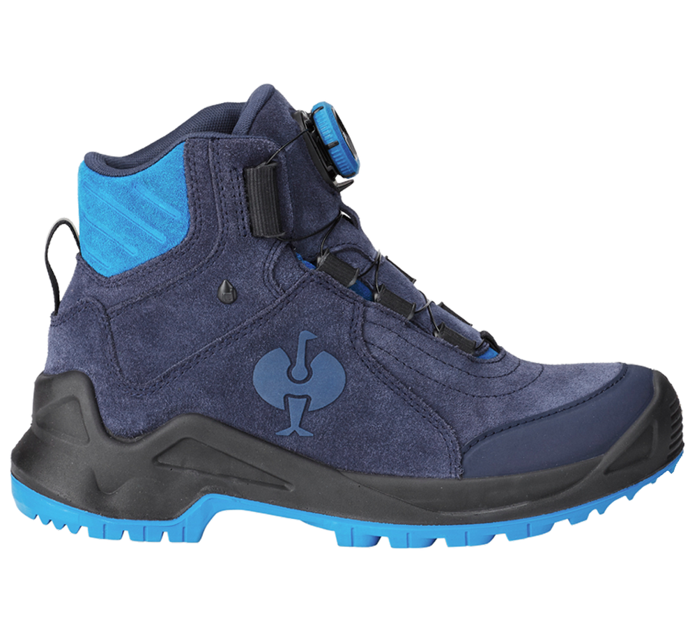 O2: O2 Werkschoenen e.s. Apate II mid + donkerblauw/atol