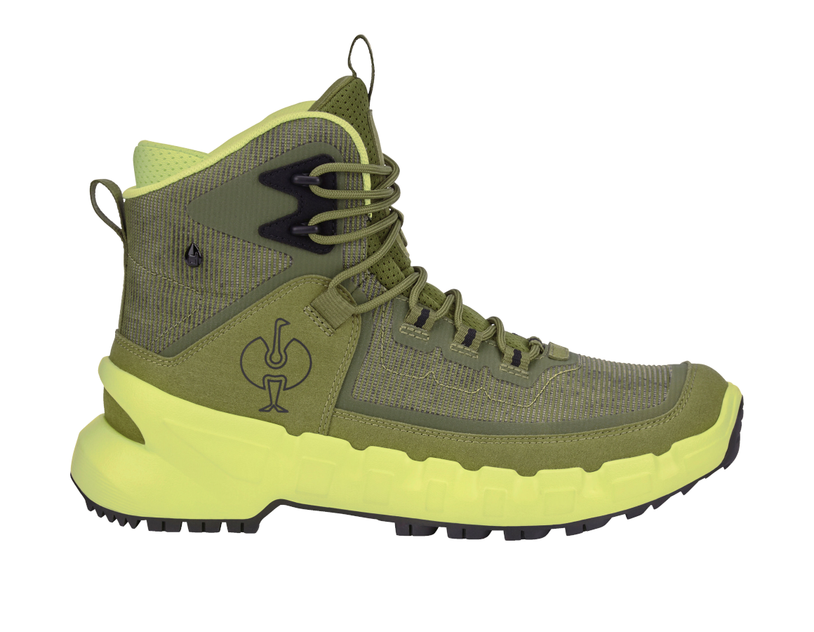 O6: O6 Chaussures de travail e.s. Brixen mid + vert genévrier