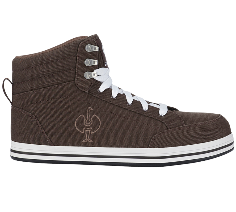 S1P: S1P Chaussures hautes de sécur. e.s. Tolosa II mid + marron/noisette