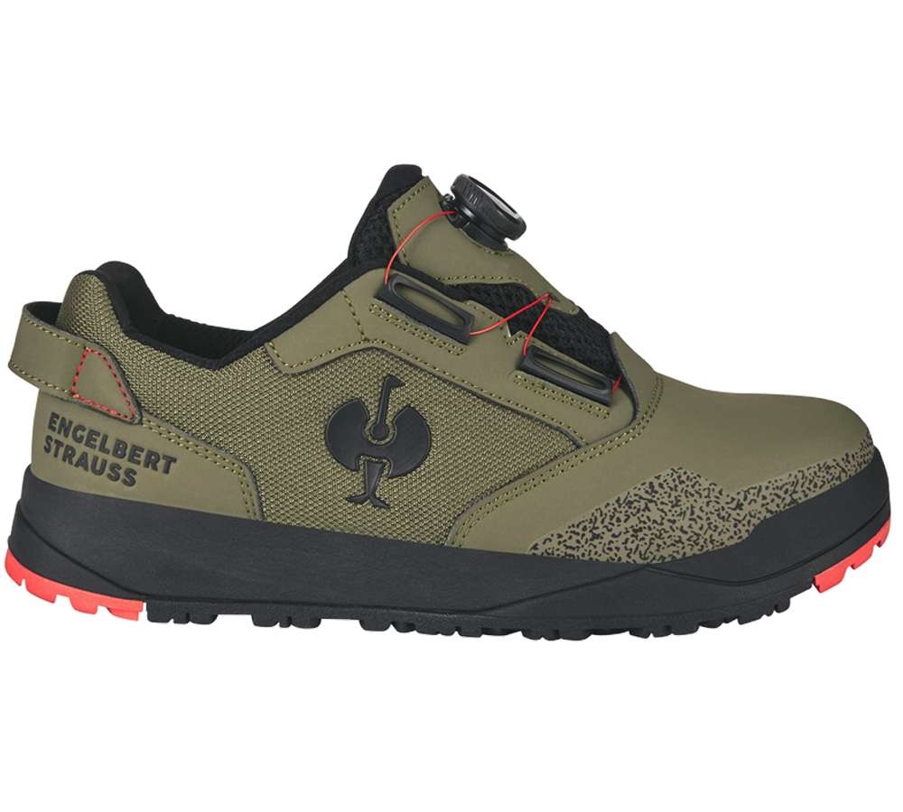 S1: S1 Sicherheitshalbschuhe e.s. Nakuru low + stipagrün/solarrot