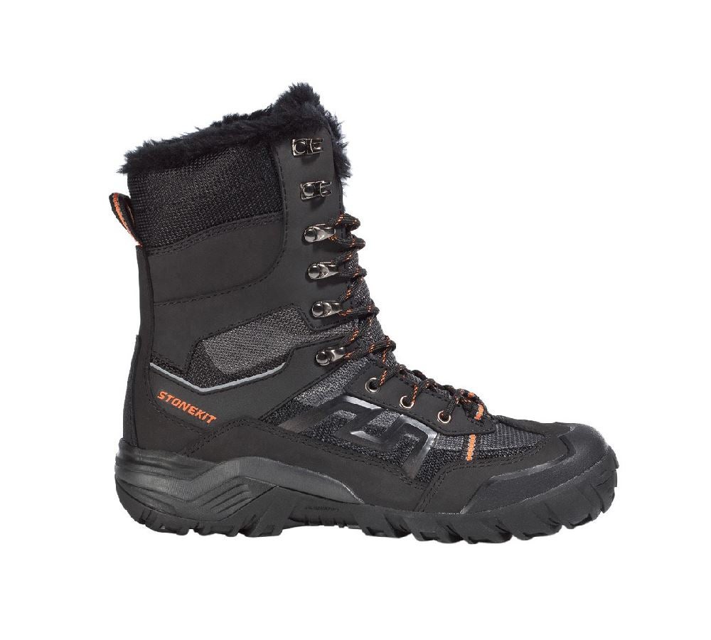 S3: STONEKIT S3 Winter-Sicherheitsstiefel Trondheim + schwarz