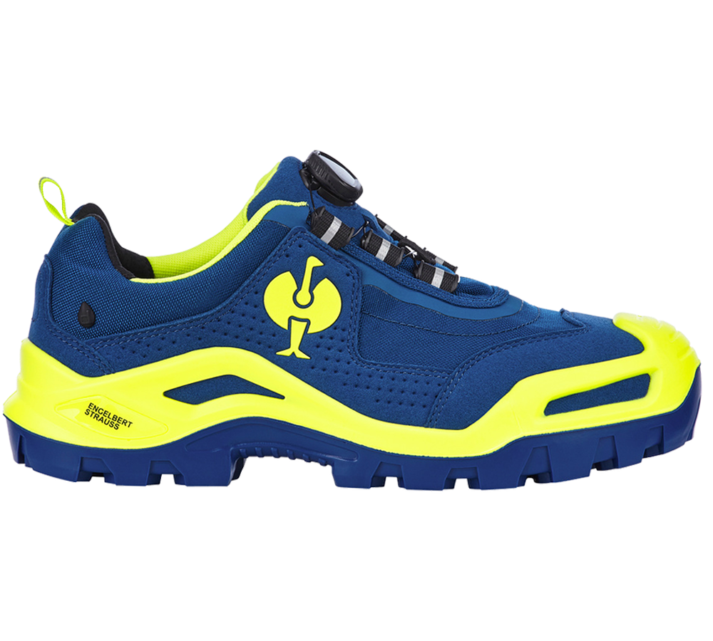 S3: S3 Veiligheidsschoenen e.s. Kastra II low + korenblauw/signaalgeel