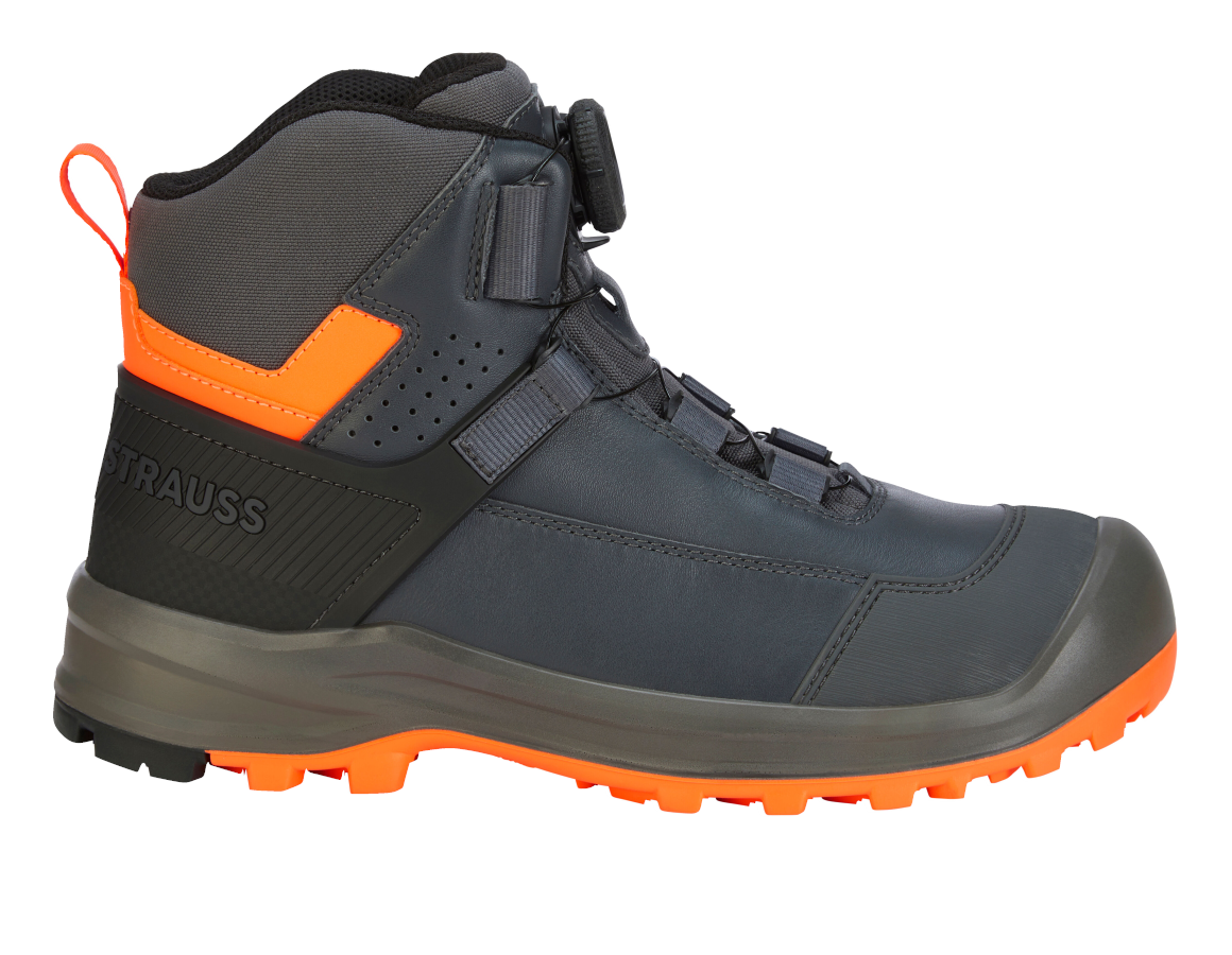 S3: S3 Veiligheidsschoenen e.s. Sawato mid + antraciet/signaaloranje