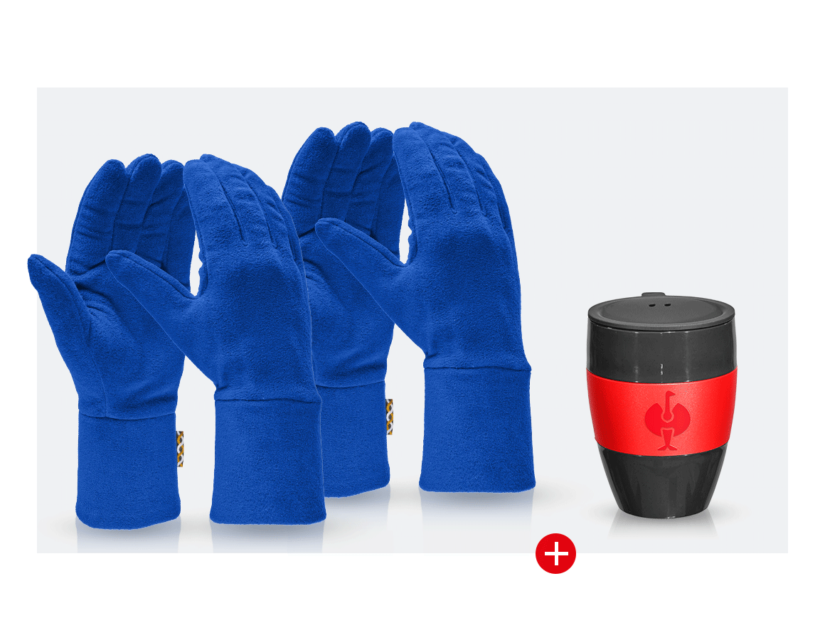 Arbeitsschutz: Handschuh Geschenk-Set II + kornblau