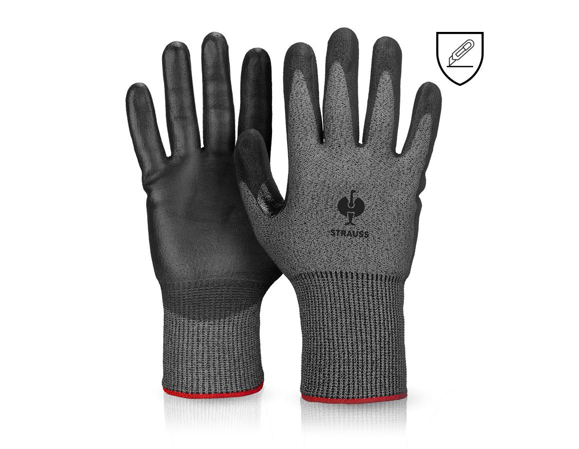 Revêtement: Gants protect. anti-coupe en PU, Cut F