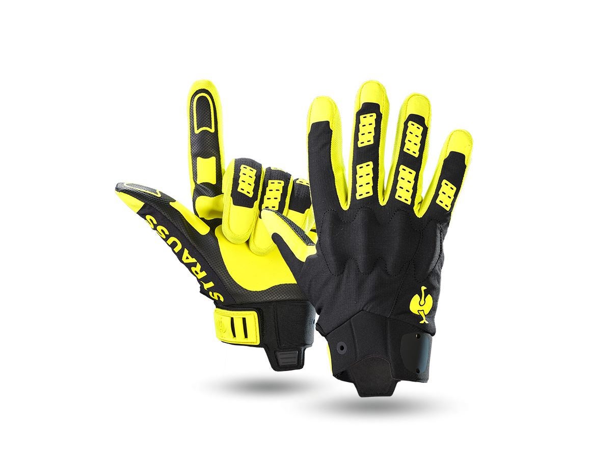 Hybrides: Gants e.s.trail allseason + noir/jaune acide