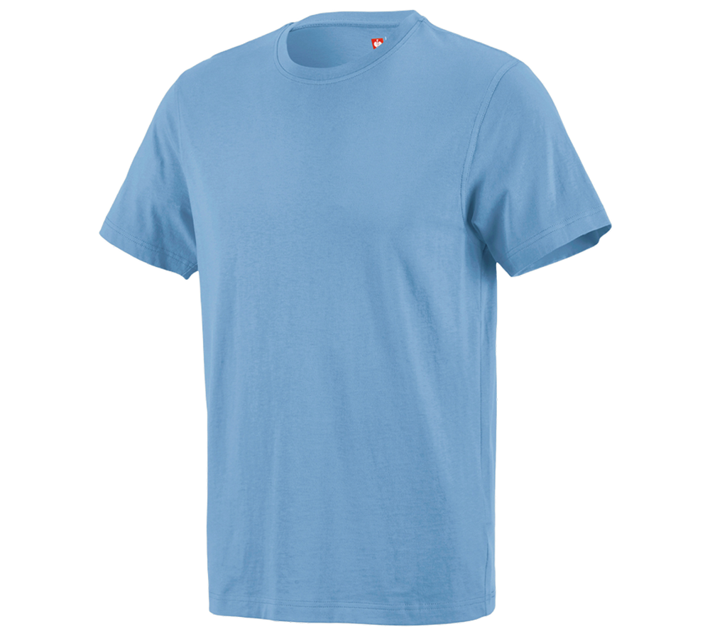 Bovenkleding: e.s. T-Shirt cotton + azuurblauw