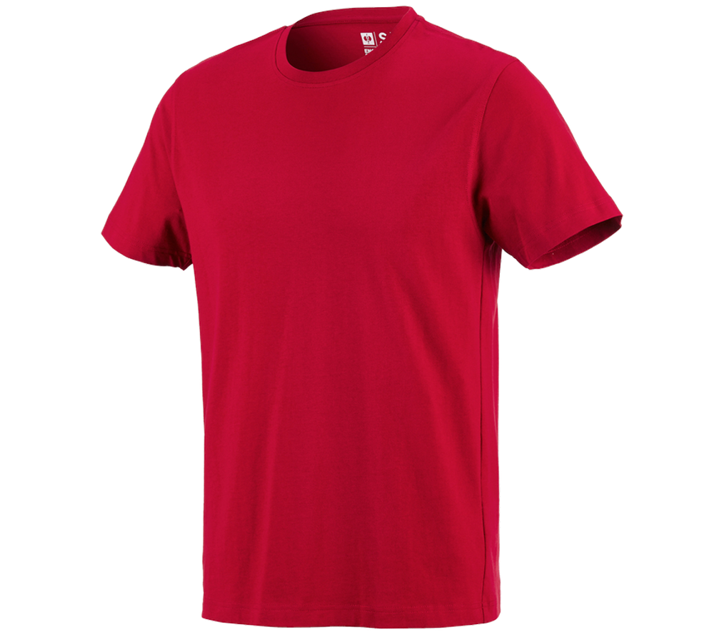 Bovenkleding: e.s. T-Shirt cotton + vuurrood