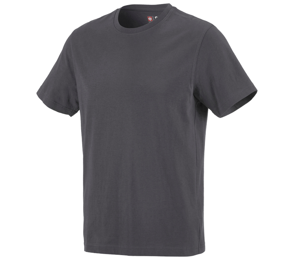 Hauts: e.s. T-shirt cotton + anthracite