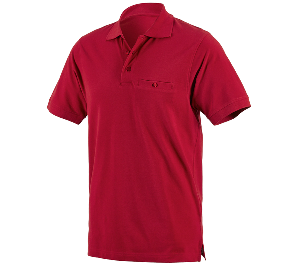 Thèmes: e.s. Polo cotton Pocket + rouge